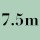 7.5m  + £9.95 
