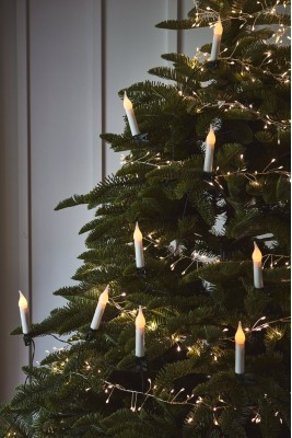 Christmas Tree Candle Chain with Clips