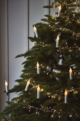 Christmas Tree Candle Chain with Clips