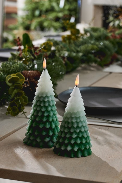 Winter Tree Candles (Set of 2)