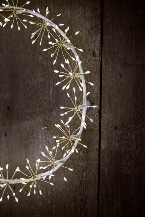 White Starburst Wreath