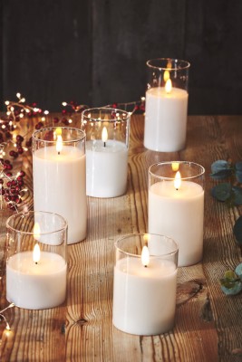 Glass Candle - Set of 3