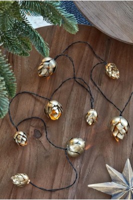 Gold Pinecone Chain