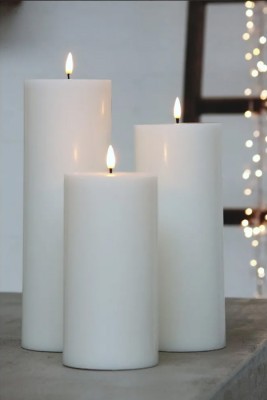 Grand Pillar Candle White 30cm